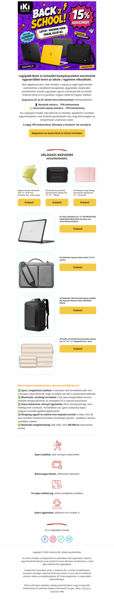 Az iskolakezdés nem csak a füzetekről és tollakról szól. A laptopod is készül az új tanévre.
