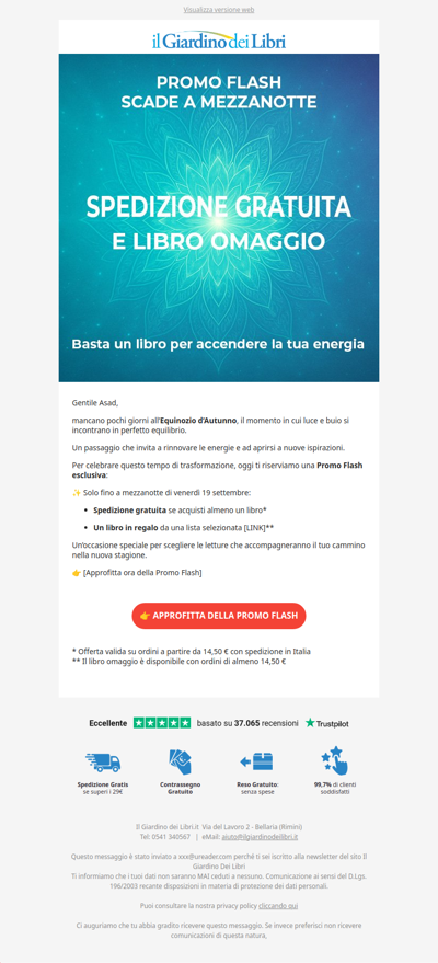 Asad, Promo Flash: chiude a mezzanotte