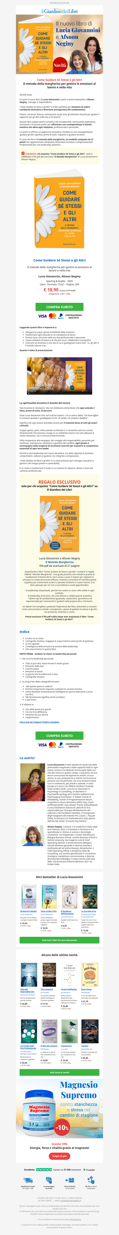 (Novità) Lucia Giovannini: il metodo della margherita per gestire le emozioni