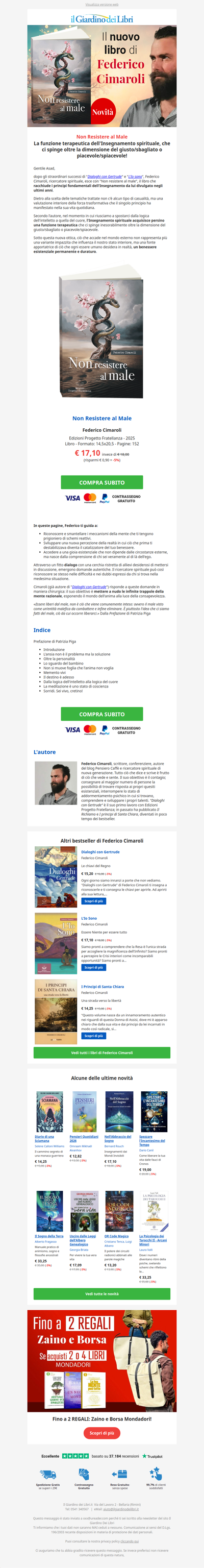 🌟 Non Resistere al Male: il nuovo libro di Federico Cimaroli