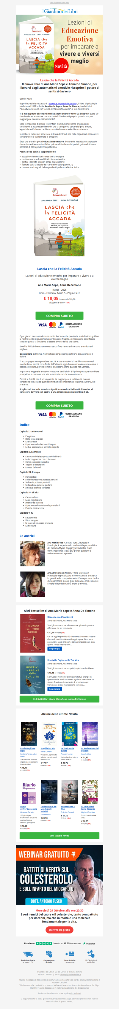 È uscito: Lascia che la Felicità Accada