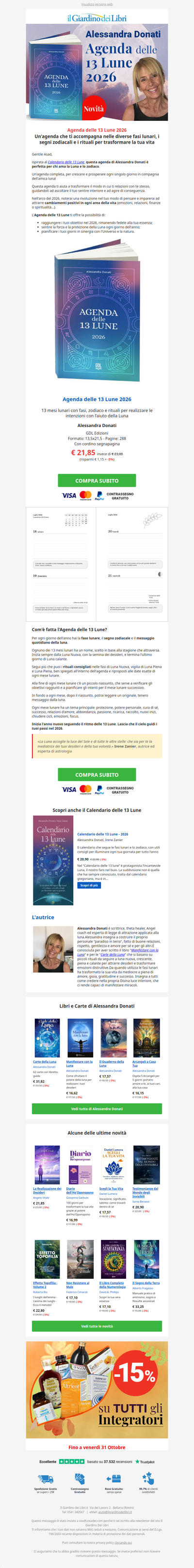 🌙 Agenda delle 13 Lune 2026: pianifica il tuo anno con Luna, zodiaco e rituali