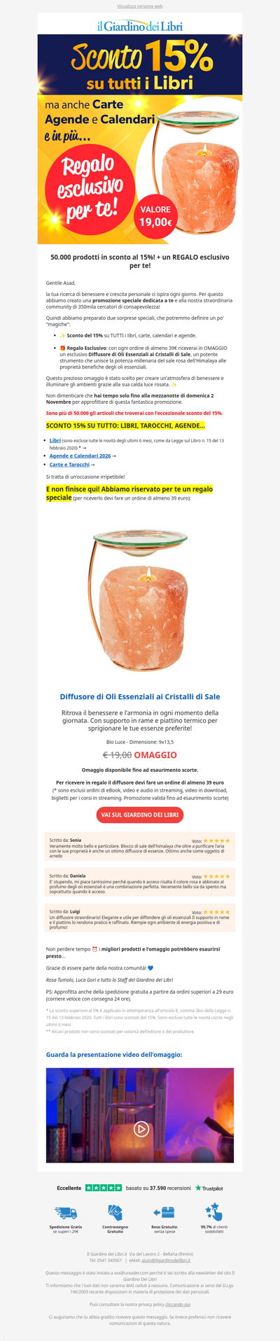 ✨ Sconto 15% su TUTTI tutti i libri, carte, agende e calendari + Regalo Esclusivo (valore 19,00€) 🎁✨