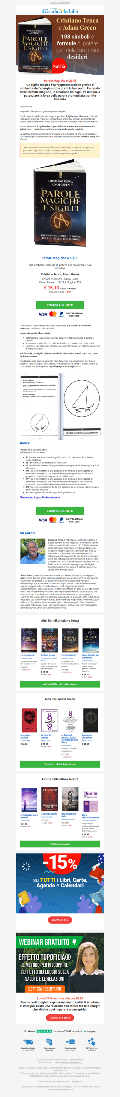 Cristiano Tenca e Adam Green: Parole Magiche e Sigilli