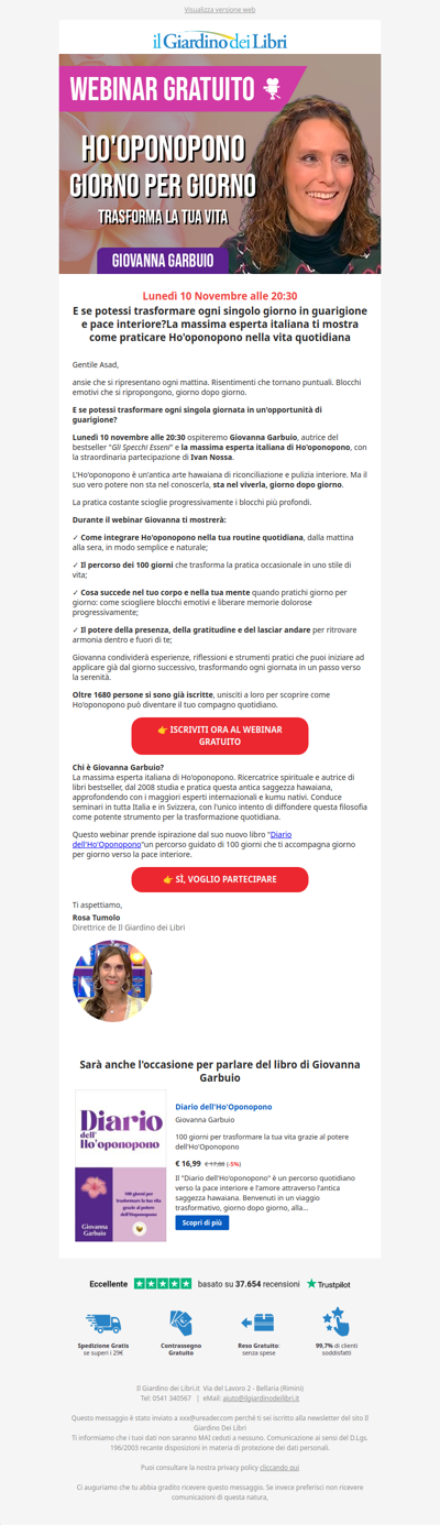 Webinar gratuito: Ho'oponopono giorno per giorno (con la massima esperta italiana)