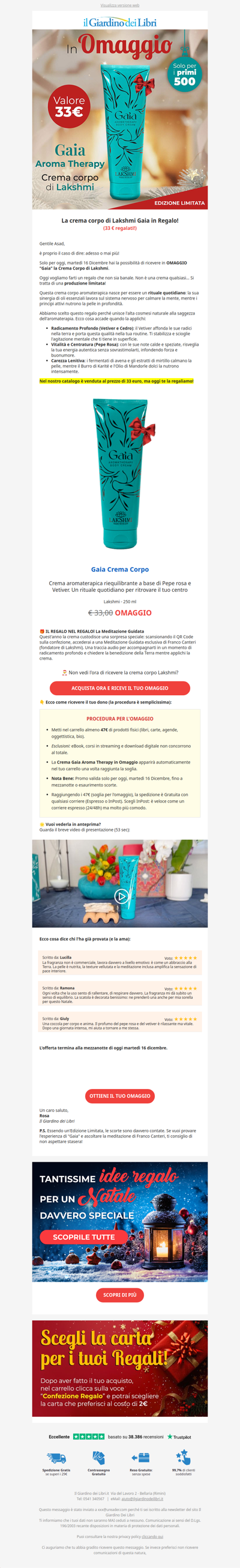 🌷 Oggi c'è un Omaggio esclusivo che vale 33 €... Scoprilo!