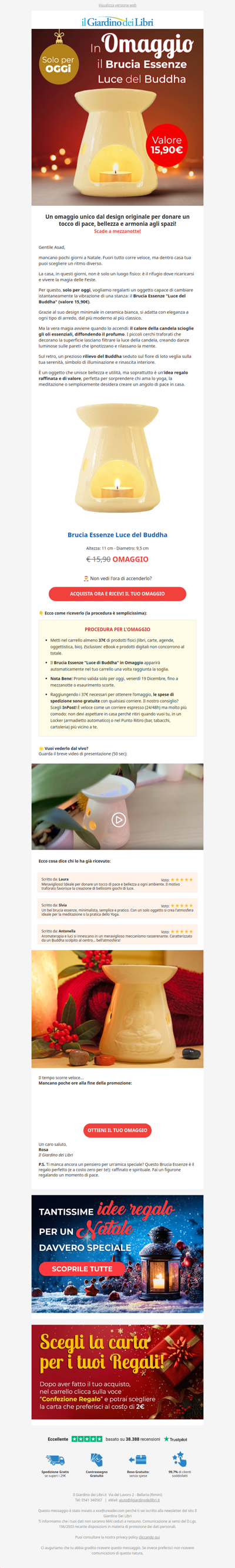 ✨ (Solo Oggi) In OMAGGIO il Brucia Essenze 