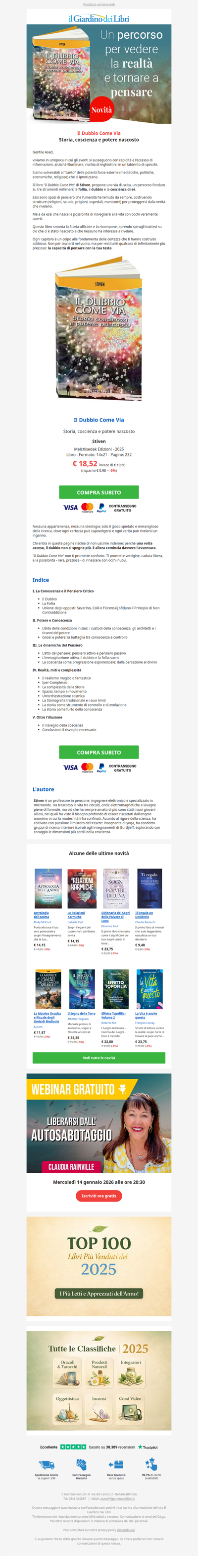 Il Dubbio non è un nemico, è la tua via di uscita