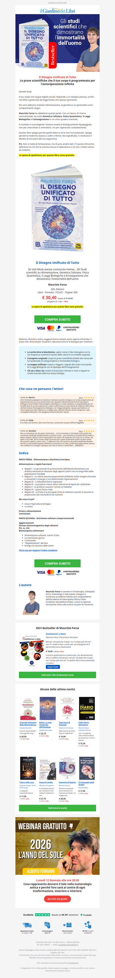🧬 Genetica cellulare, 5 Leggi Biologiche, Quantistica: 