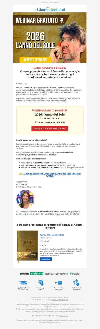 WEBINAR GRATUITO con Alberto Ferrarini 