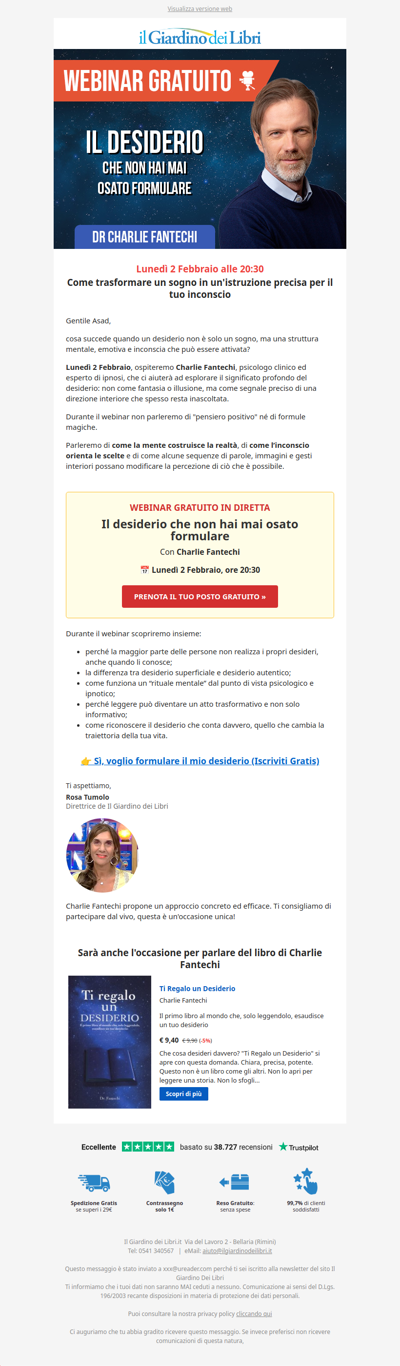 WEBINAR con Charlie Fantechi: 