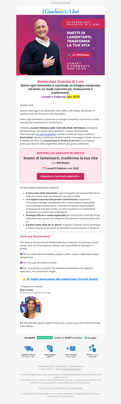 ⚡️ Masterclass Gratuita con Will Bowen: 