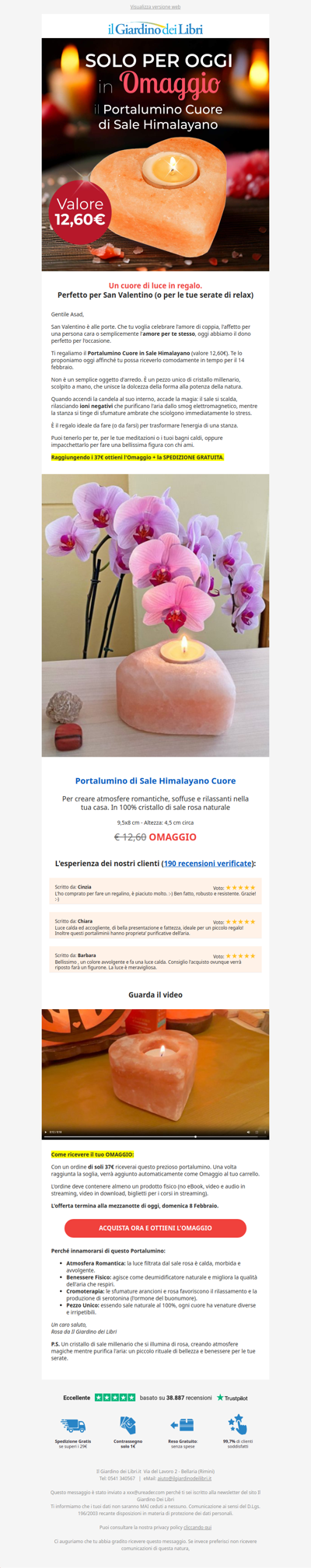 ❤️ Un Cuore di Sale in OMAGGIO (per te o per chi ami)