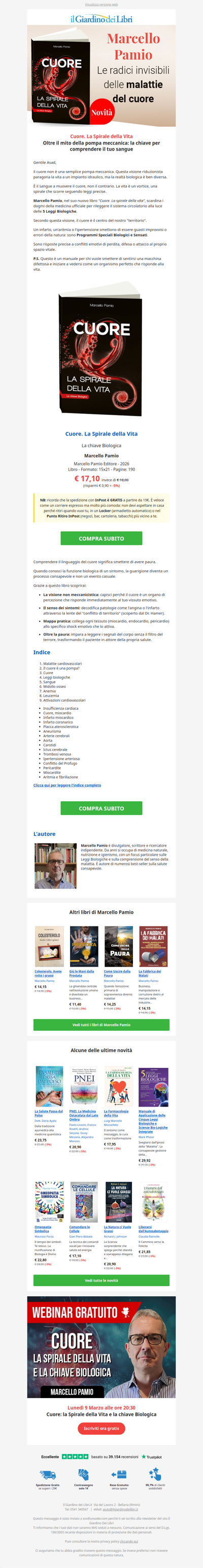 💓 Cuore e 5 Leggi Biologiche: la vera causa dei sintomi