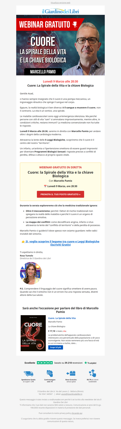 Webinar con Marcello Pamio 