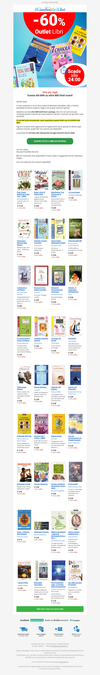 ⚡️ [Solo Oggi] Incredibile SCONTO del 60% su 800 libri | Ultime copie disponibili