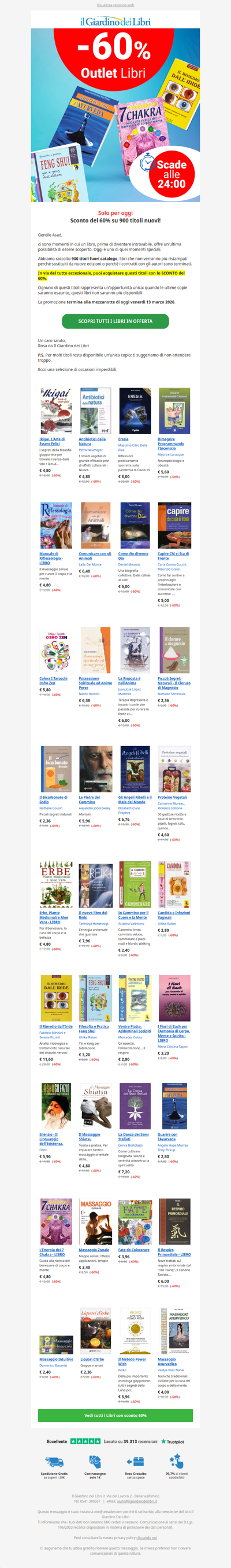 ⚡️ [Solo Oggi] Incredibile SCONTO del 60% su 900 libri | Ultime copie disponibili