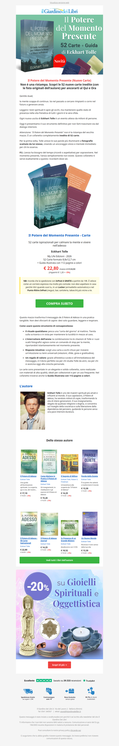 Novità molto attesa: Eckhart Tolle torna con un nuovo strumento pratico