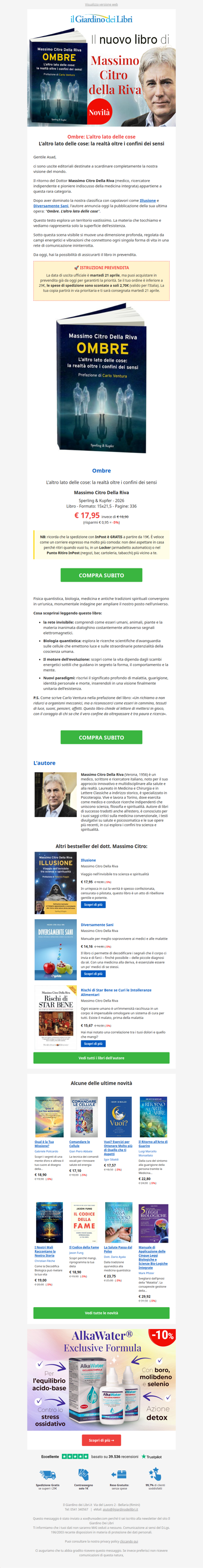 🗞️ L'attesa è finita: il nuovo libro di Massimo Citro Della Riva: 