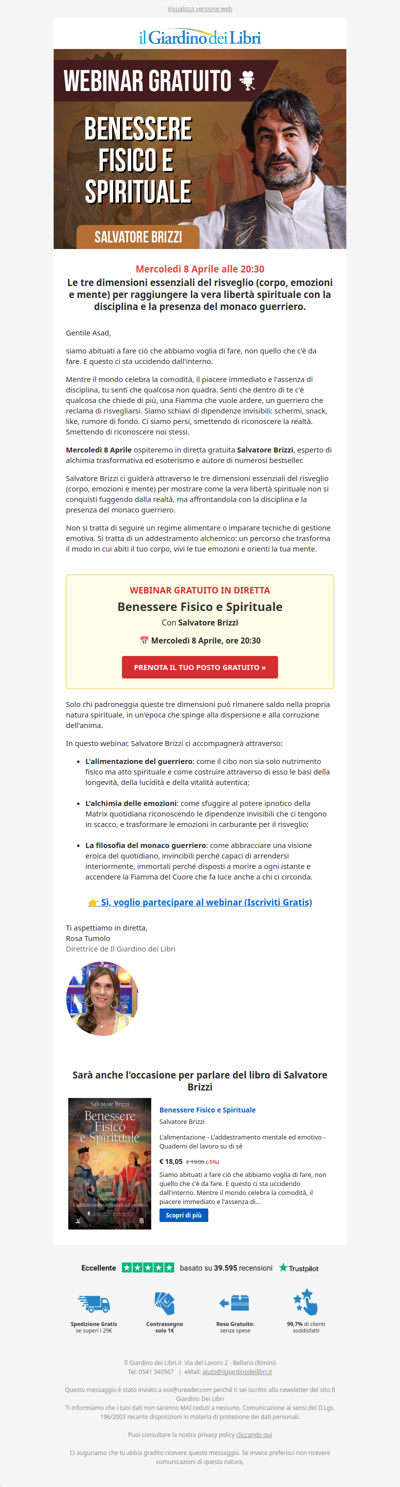 Webinar con Salvatore Brizzi: 