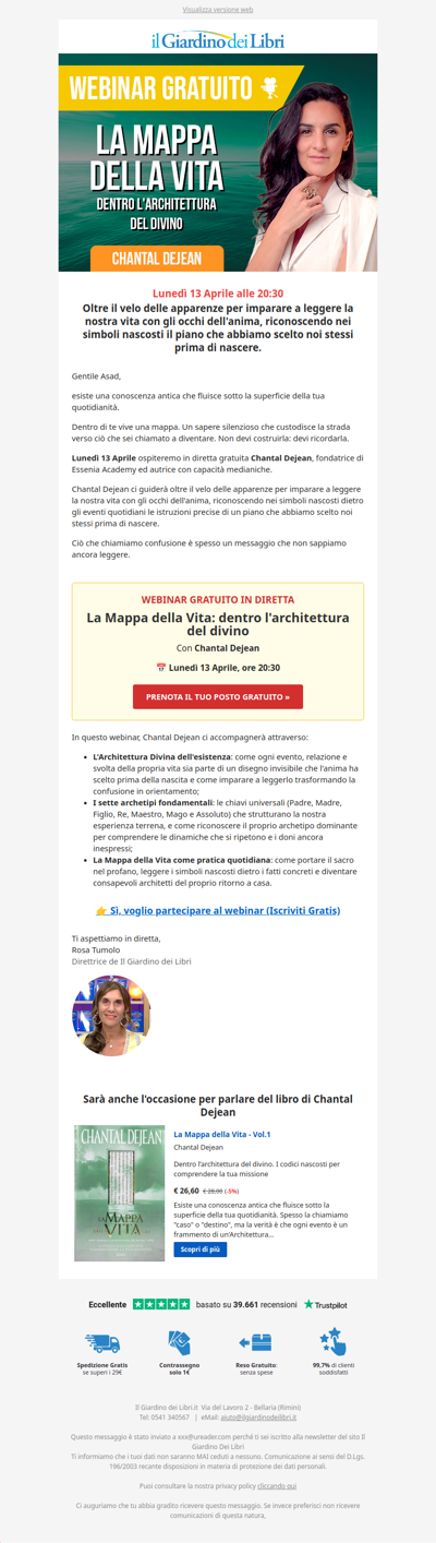 Webinar con Chantal Dejean: 