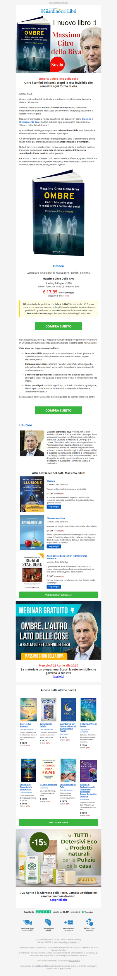 🧬 È uscito il nuovo capolavoro di Massimo Citro Della Riva