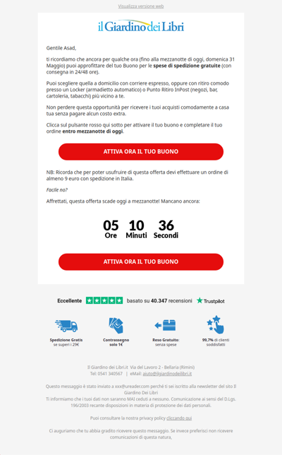 😱 ULTIME ORE per avere la Consegna Gratis Veloce