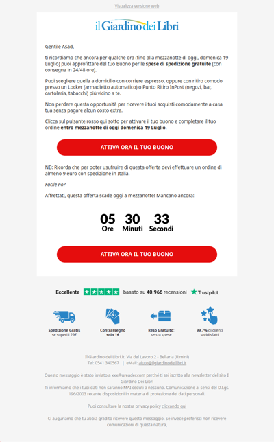 😱 ULTIME ORE per avere la Consegna Gratis Veloce