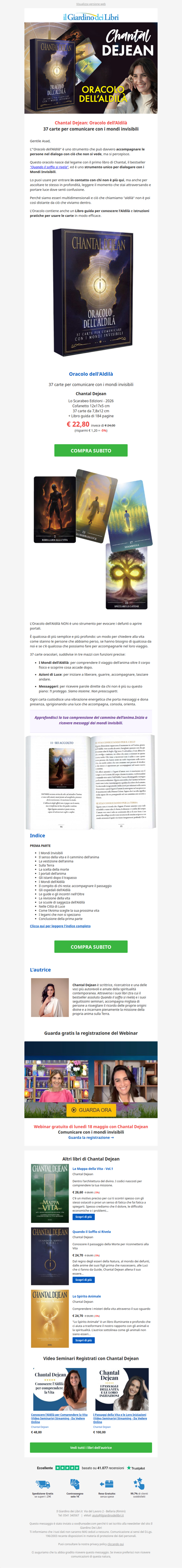 L'Oracolo dell'Aldilà di Chantal Dejean