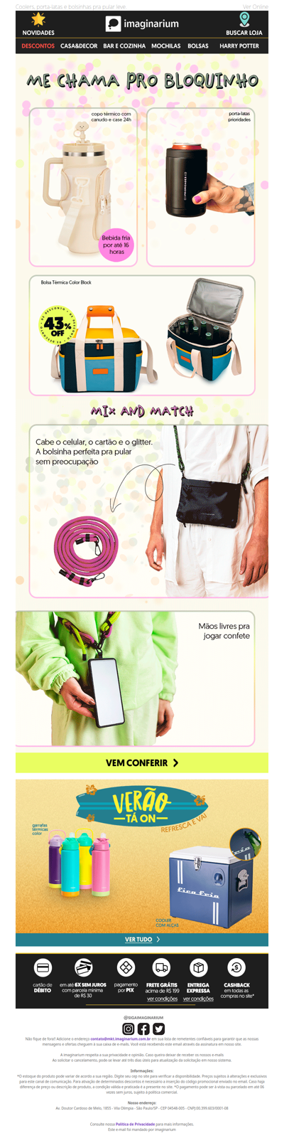 Seu kit sobrevivência pro Carnaval tá aqui 🎉