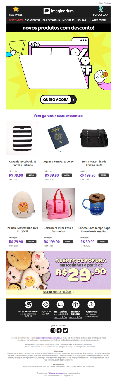 🤑 qwdqw, 3.3 com presentes a partir de R$ 29,90 😲