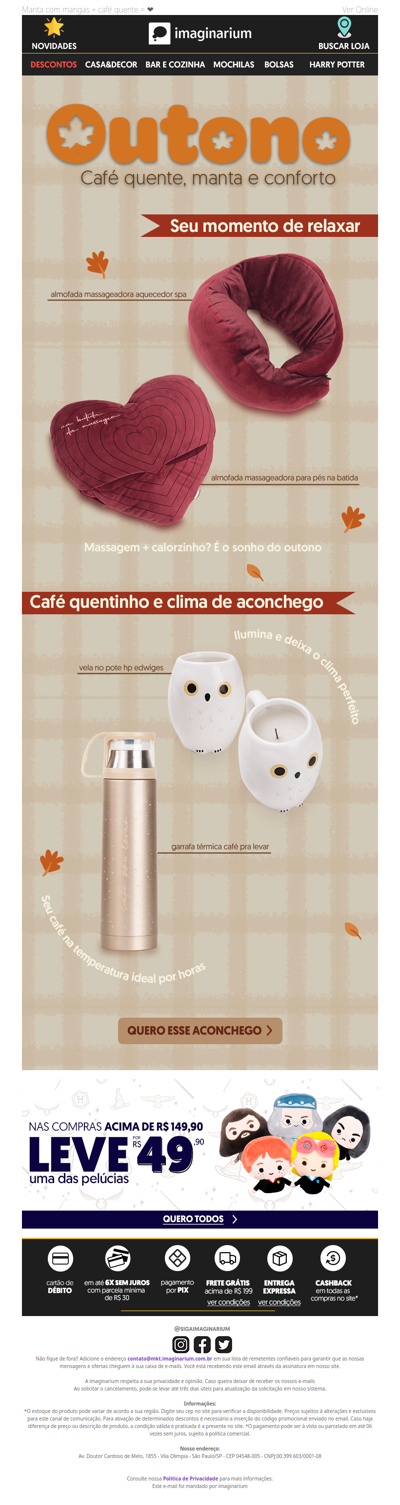 🍂 Outono + aconchego = combinação perfeita 🤗