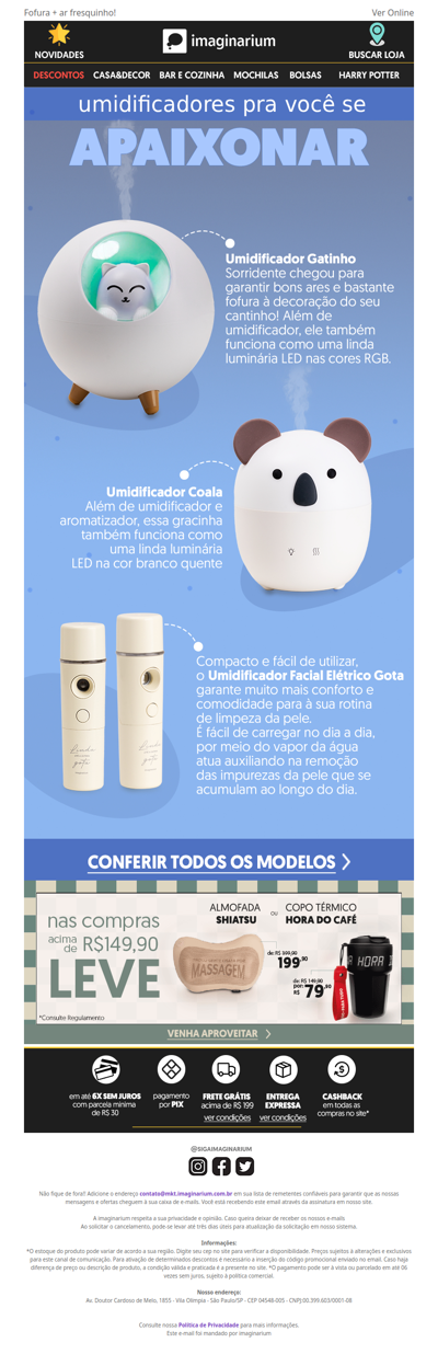 umidificadores pra se apaixonar ❤️