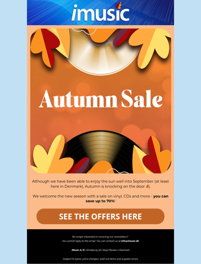 Autumn Sale | Big savings on vinyl, CDs, K-pop and more