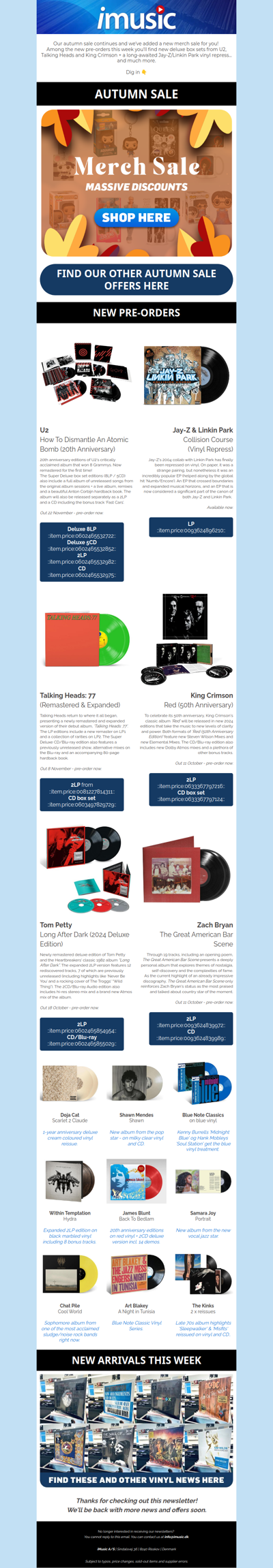 New deluxe reissues from U2, Talking Heads & King Crimson + much more