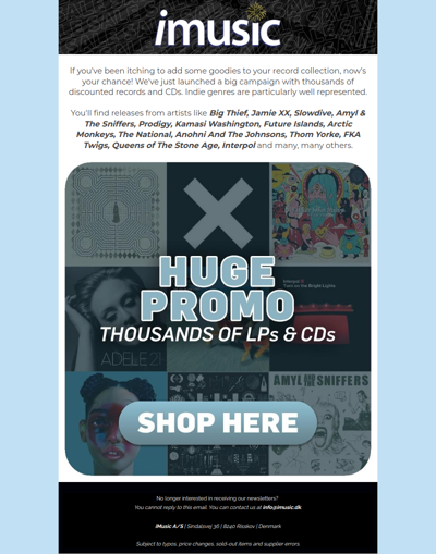 Huge promotion - thousands of discounted LPs and CDs