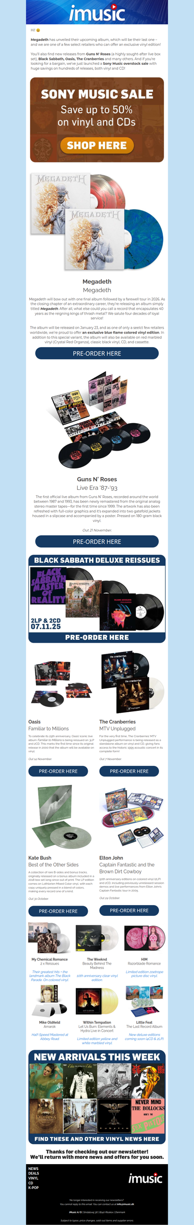 Megadeth's final album | Sony Music Sale | Guns N' Roses live + much more