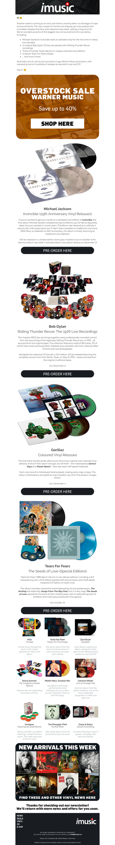 Warner Music Sale | News from Michael Jackson, Bob Dylan, Gorillaz & more
