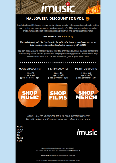 Halloween promo code just for you - get a discount on thousands of items!