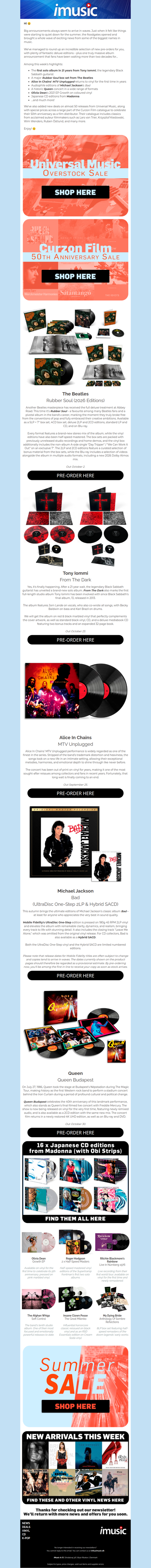 Big news from Beatles, Tony Iommi, Alice In Chains, Queen & more