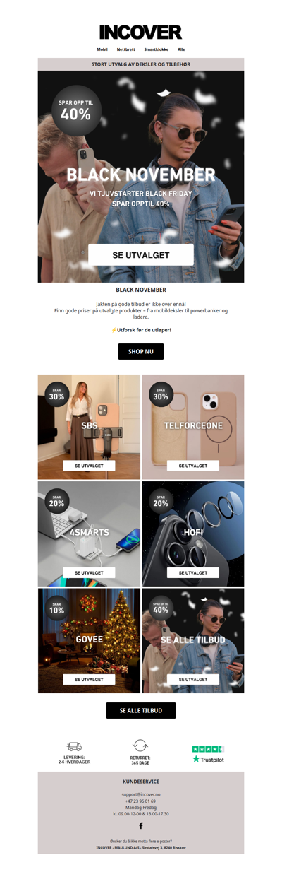 Black November fortsetter litt ennå