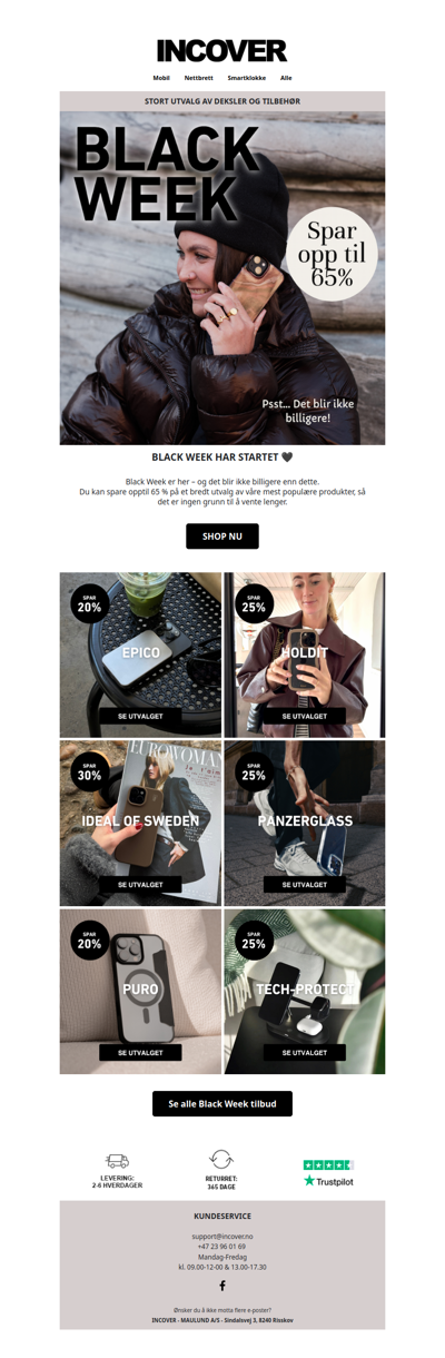 TIDEN ER KOMMET🎉Black Week med vanvittige priser