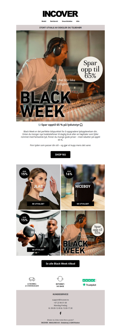 🎧 Skru opp volumet – prisene er på bunnivå