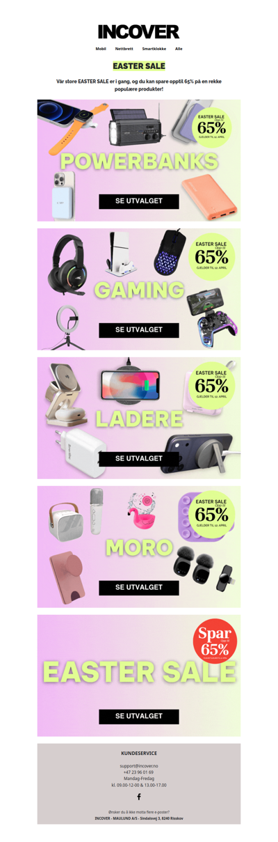 Easter Sale - se de fantastiske tilbudene