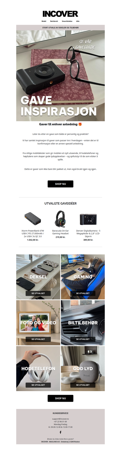 Finn den perfekte gaven🎁