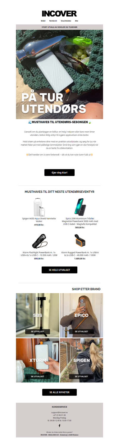 Er du klar for ditt neste friluftseventyr ?