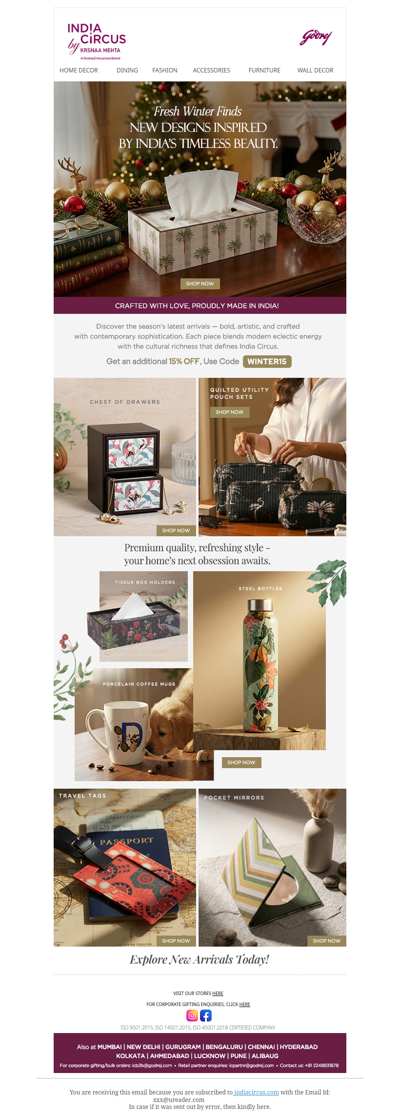 Hey , Just In: Holiday-Ready New Arrivals ❄️✨