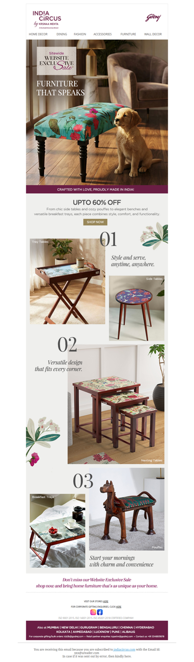 Hey, , Furniture That Makes a Statement—Limited Stock!