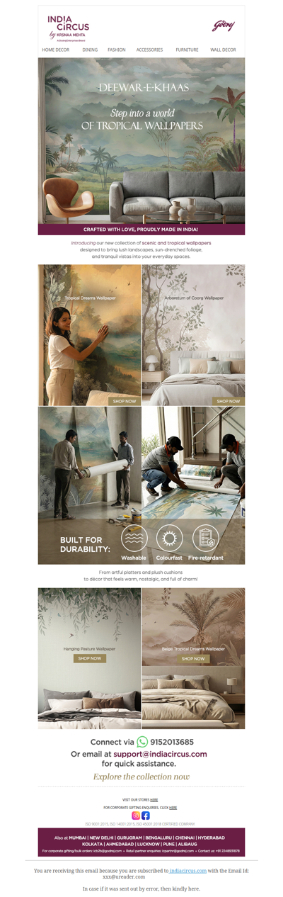 Hey , Escape to Scenic & Tropical Walls