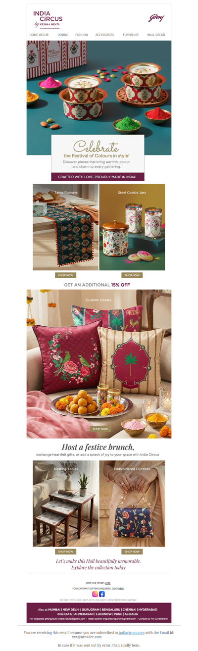 Hey , Holi gifting with India Circus!